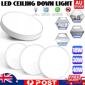 LED oyster ceiling lights with slim modern design and energy-saving features.