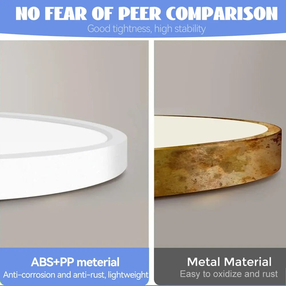 Oyster light showing warm vs cool light color temperature options