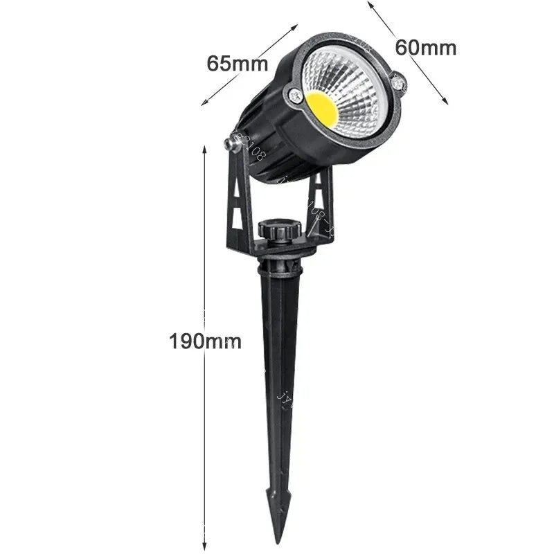 Single solar spotlight with adjustable head – durable outdoor LED light for garden or driveway illumination
