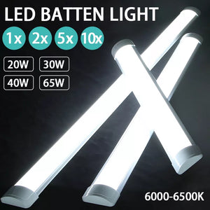 LED batten lights with energy-saving technology and sleek modern design.